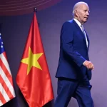 Biden Vietnam US Flag